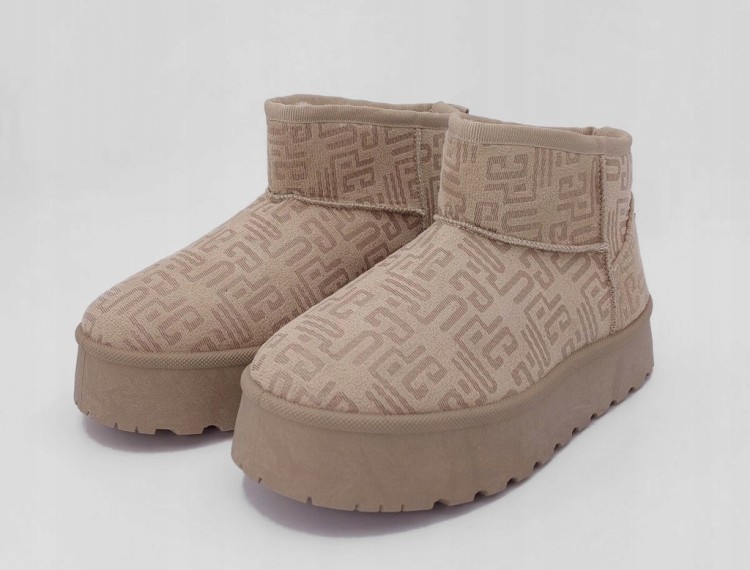Damskie buty śniegowce Lee Cooper LCJ-25-32-3651LB beżowy