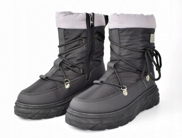 Damskie buty śniegowce Lee Cooper LCJ-25-44-3930LB czarny