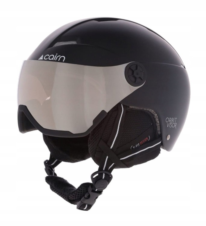 Kask narciarski z wizjerem Cairn ORBIT VISOR 0606690 02 czarny 57-58 cm
