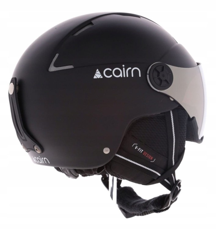 Kask narciarski z wizjerem Cairn ORBIT VISOR 0606690 02 czarny 57-58 cm