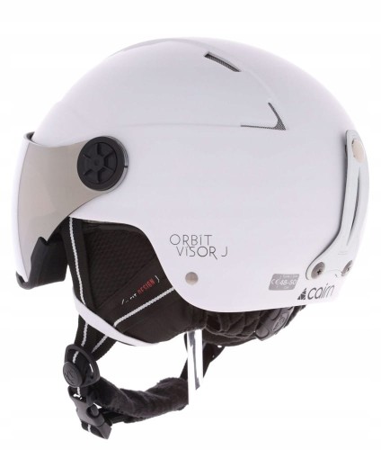 Kask narciarski z wizjerem Cairn ORBIT VISOR J 0606709 201 biały 51-53cm