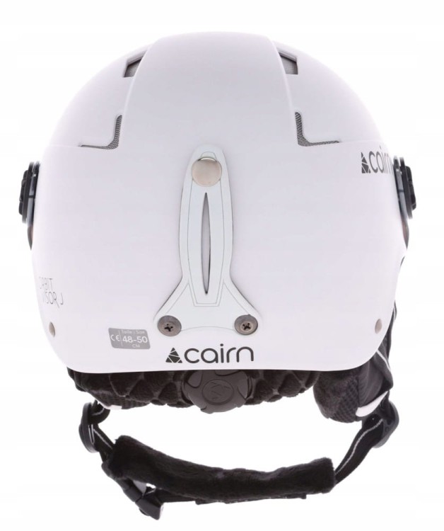 Kask narciarski z wizjerem Cairn ORBIT VISOR J 0606709 201 biały 51-53cm