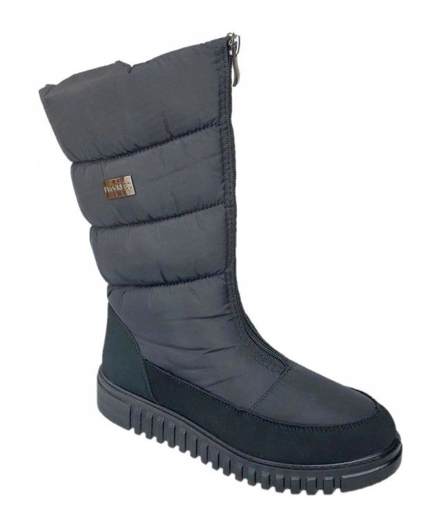 Damskie buty śniegowce Progress PROGJ-24-149 czarny