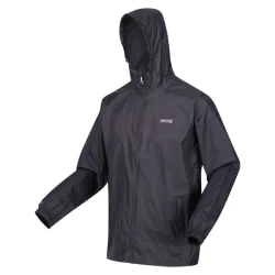 Męska przeciwdeszczowa kurtka trekkingowa Regatta PACK IT JKT III RMW281 038 szary