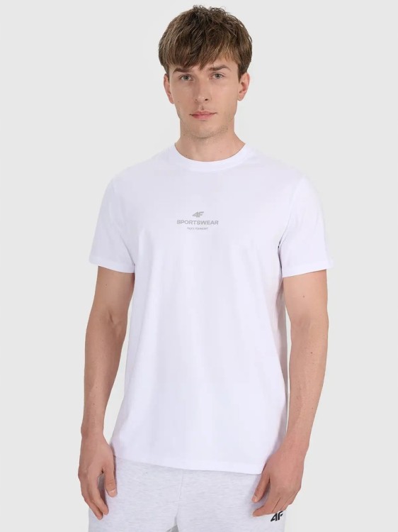 Męska koszulka 4F T-shirt TSHM2961 10S biały