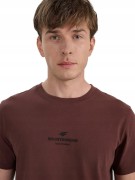 Męska koszulka 4F T-shirt TSHM2961 80S brązowy