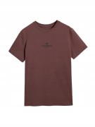 Męska koszulka 4F T-shirt TSHM2961 80S brązowy
