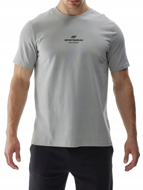 Męska koszulka 4F T-shirt TSHM2961 25S szary