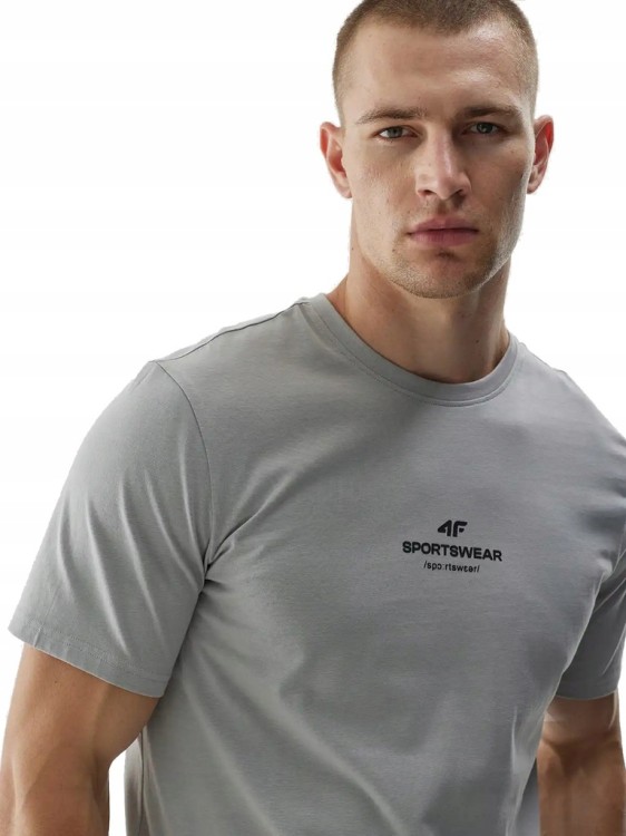 Męska koszulka 4F T-shirt TSHM2961 25S szary