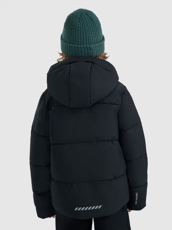 Chłopięca kurtka puchowa 4F narciarska TJAM0822 20S czarny