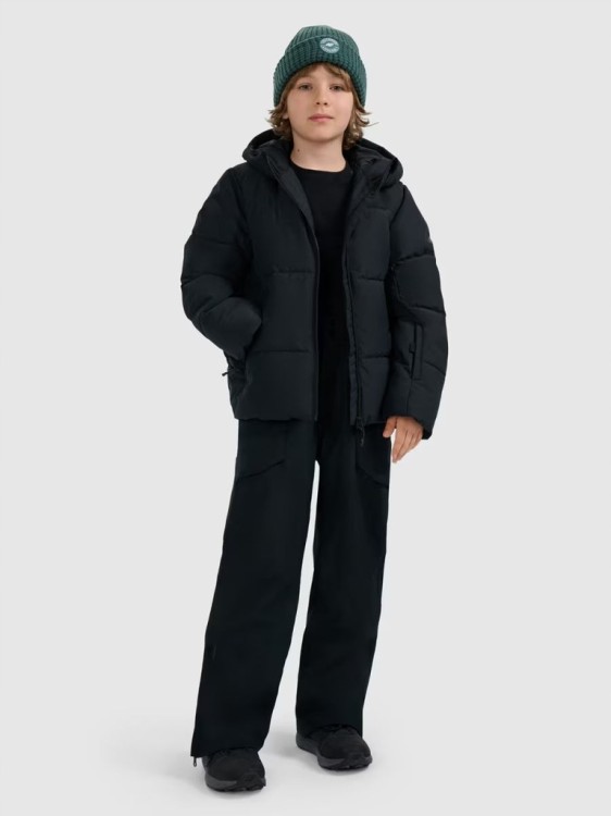Chłopięca kurtka puchowa 4F narciarska TJAM0822 20S czarny