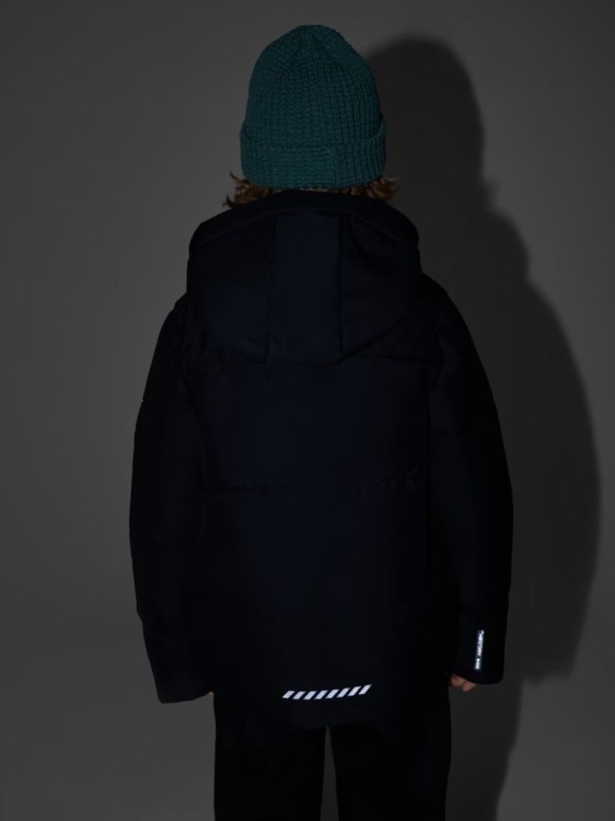 Chłopięca kurtka puchowa 4F narciarska TJAM0822 20S czarny