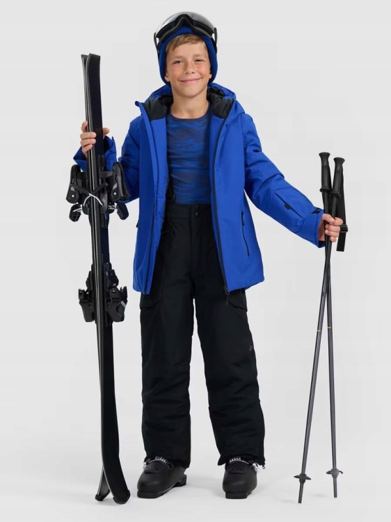 Chłopięca kurtka narciarska 4F TJAM0820 36S kobaltowy