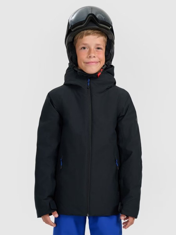 Chłopięca kurtka narciarska 4F TJAM0820 20S czarny
