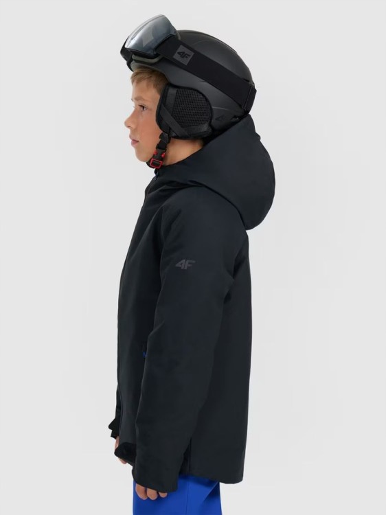 Chłopięca kurtka narciarska 4F TJAM0820 20S czarny