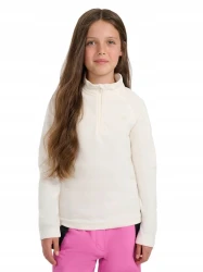 Dziewczęca bluza polarowa polar 4F FLEF060 11S złamana biel