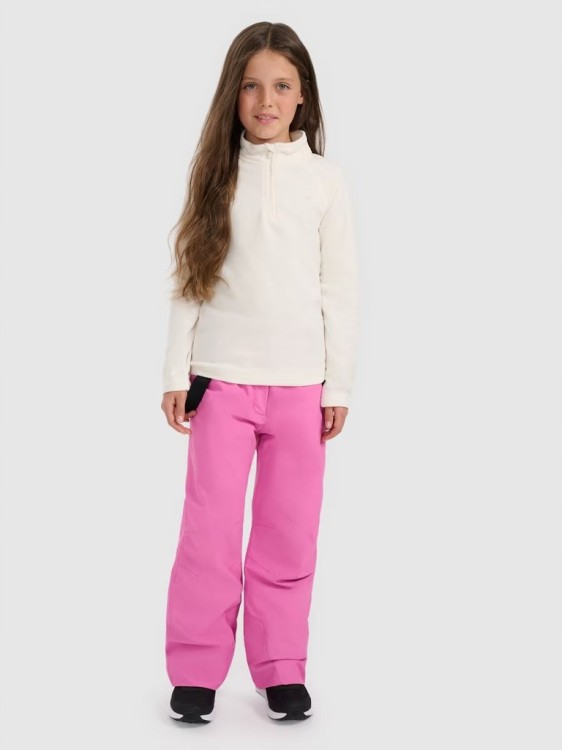 Dziewczęca bluza polarowa polar 4F FLEF060 11S złamana biel