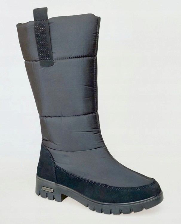 Damskie buty śniegowce Progress PROGJ-22-136 czarny