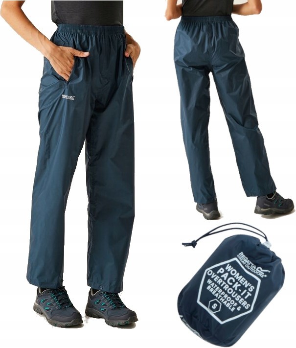Damskie trekkingowe spodnie przeciwdeszczowe Regatta RWW158R 20I S