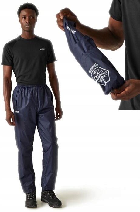 Męskie trekkingowe spodnie przeciwdeszczowe Regatta RMW149R 540 M