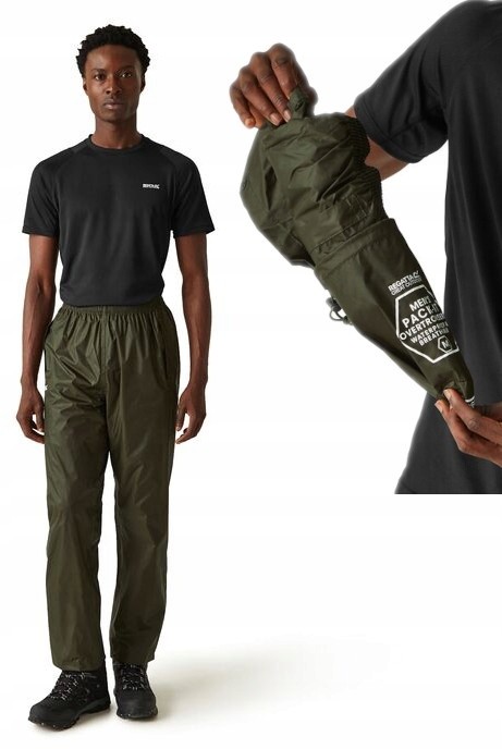 Męskie trekkingowe spodnie przeciwdeszczowe Regatta RMW149R 905 XL