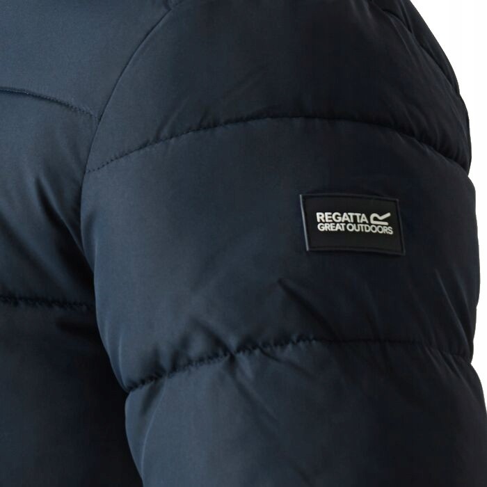 Męska kurtka zimowa Regatta z kapturem RMN250 540 granatowy