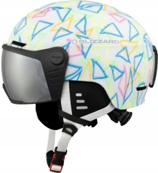 Dziecięcy kask narciarski Blizzard Flash Visor junior 25404001 biały