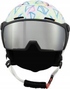 Dziecięcy kask narciarski Blizzard Flash Visor junior 25404001 biały