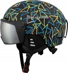 Dziecięcy kask narciarski Blizzard Flash Visor junior 25403001 czarny