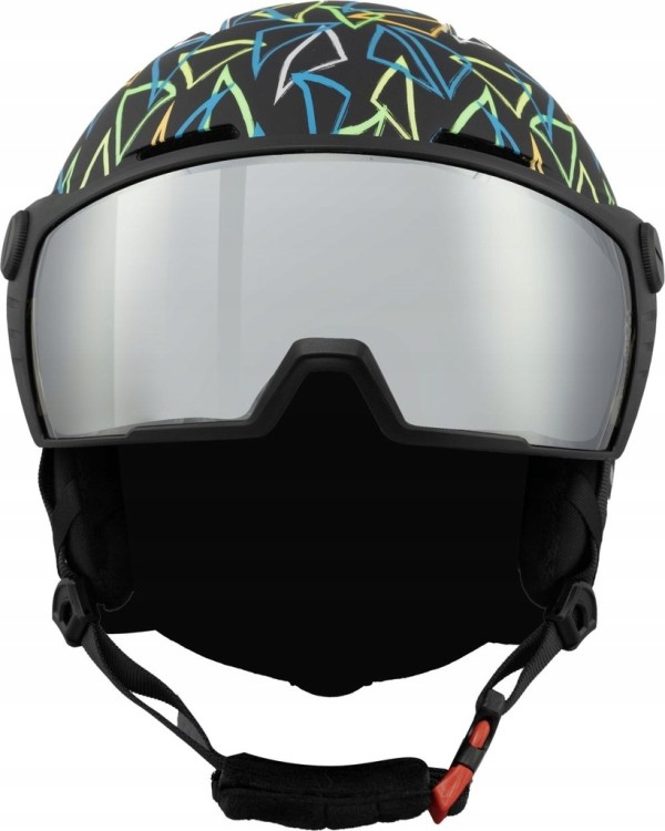 Dziecięcy kask narciarski Blizzard Flash Visor junior 25403001 czarny