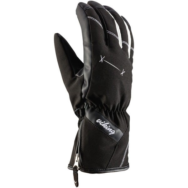 Damskie rękawice narciarskie Viking RIMA 113/21/7020/09 czarny/biały.jpg