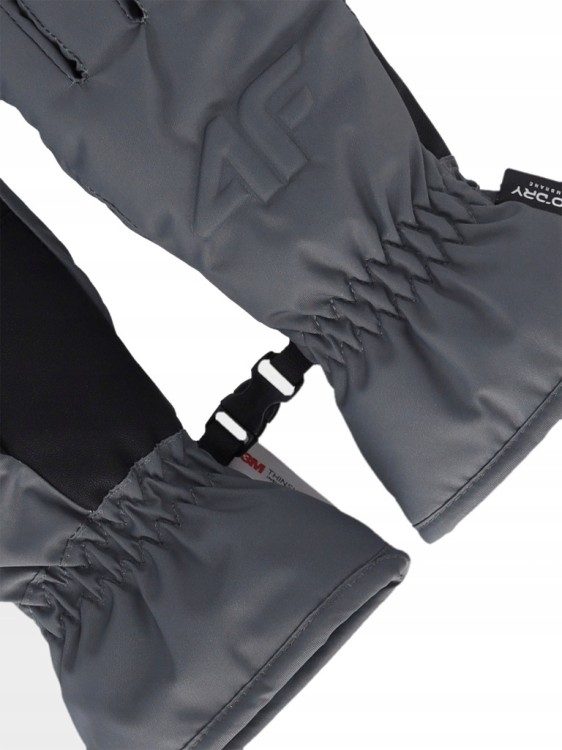 Dziecięce rękawice narciarskie 4F FGLF190 23S szary