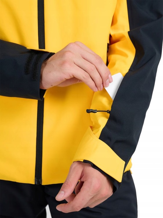 Męska kurtka narciarska 4F TJAM0787 70S czarny/pomarańczowy