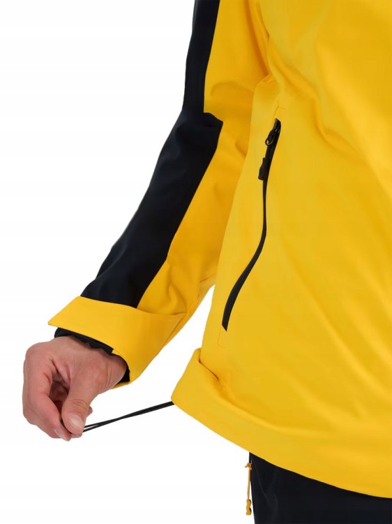 Męska kurtka narciarska 4F TJAM0787 70S czarny/pomarańczowy