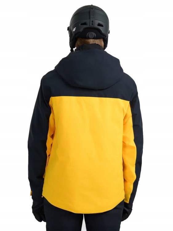 Męska kurtka narciarska 4F TJAM0787 70S czarny/pomarańczowy