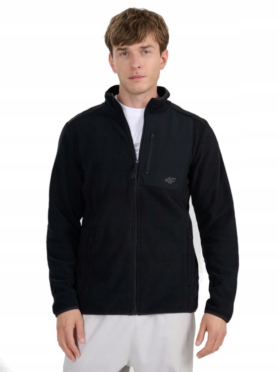 Męski polar 4F bluza polarowa FLEM414 20S czarny