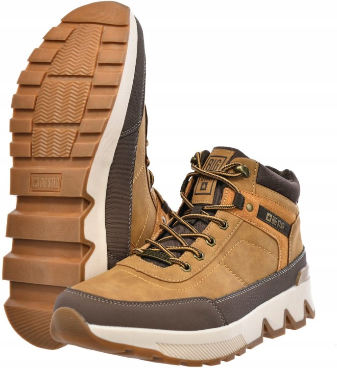 Męskie buty Big Star SS174251 brązowy