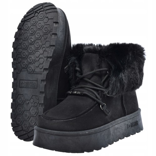 Damskie buty śniegowce Big Star SS274113 czarny
