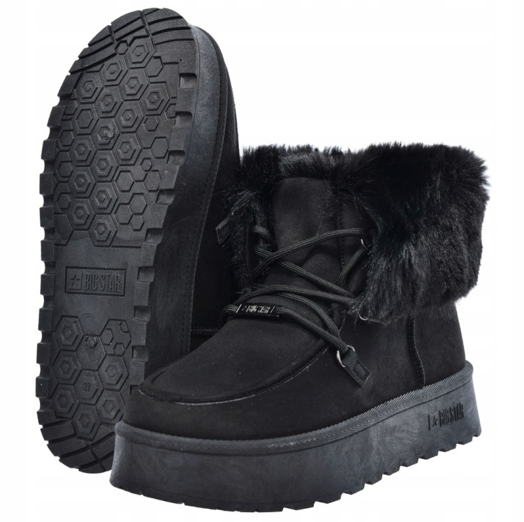 Damskie buty śniegowce Big Star SS274113 czarny