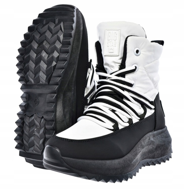 Damskie buty śniegowce Big Star SS274060 biały