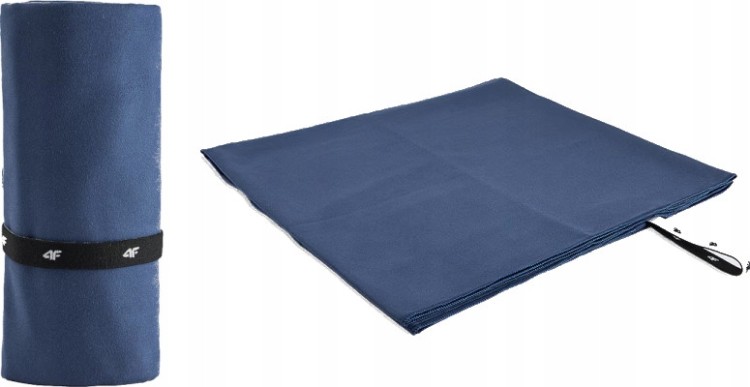 Szybkoschnący ręcznik z mikrofibry 4F TOWU064 80x170 cm 30S  granatowy