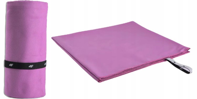 Szybkoschnący ręcznik z mikrofibry 4F TOWU064 80x170 cm 54S różowy