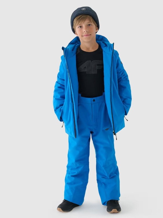 Dziecięce spodnie narciarskie 4F FTRM654 NIEBIESKIE 33S 140cm