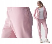 Damskie spodnie dresowe 4F TROF0946 różowe 56S XXL