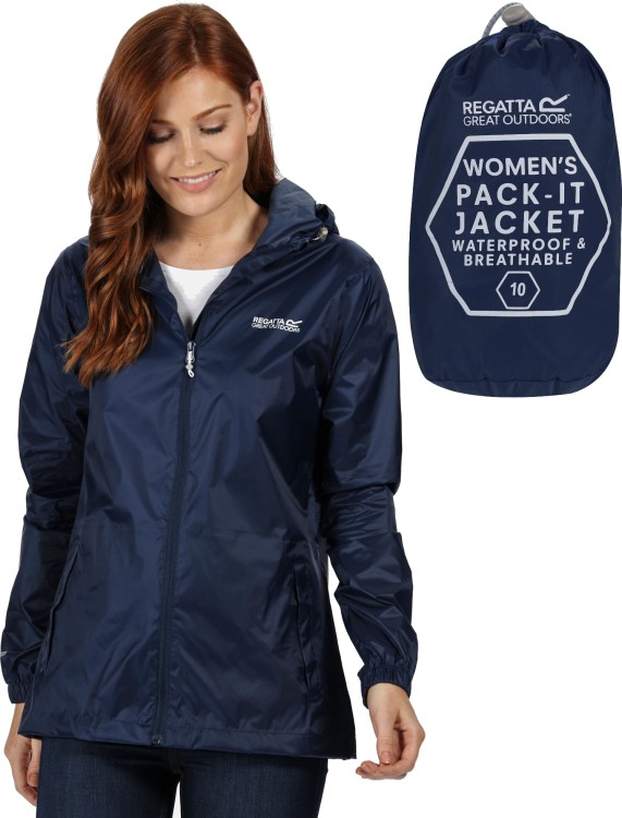 Damska kurtka trekkingowa Regatta WMN PK IT JKT III RWW305 midnight 20I XL.jpg