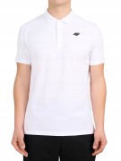 Męska koszulka polo 4F PTSM0771 10S  biały