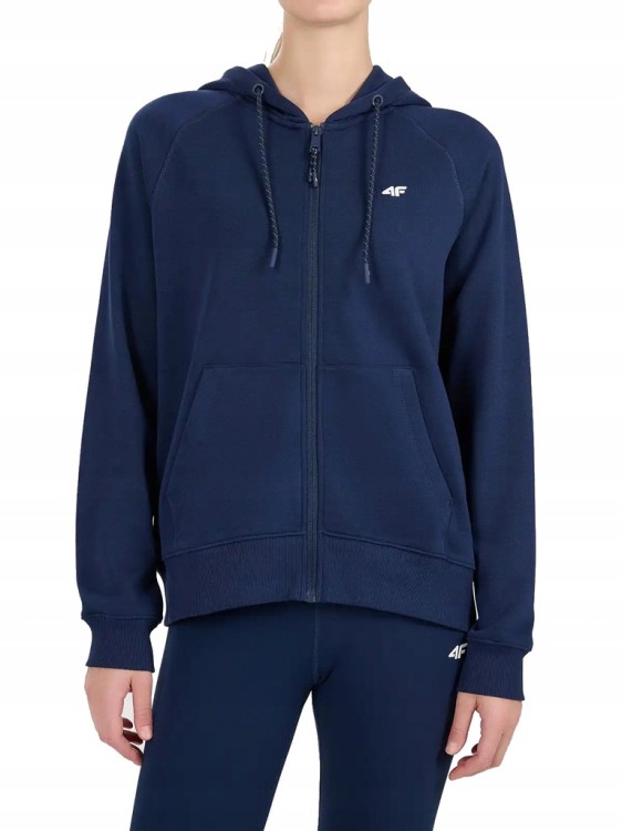 Damski dres sportowy 4F SWSF2535+TROF1658 31S granatowy