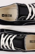 Damskie buty Big Star trampki na wysokiej podeszwie NN274125 czarny/biały