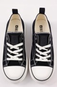 Damskie buty Big Star trampki na wysokiej podeszwie NN274125 czarny/biały