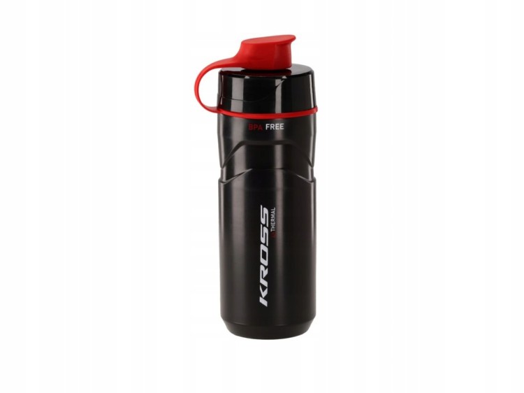 Bidon rowerowy termiczny KROSS Esker 500ml T4CBI000077BKRD czarny/czerwony